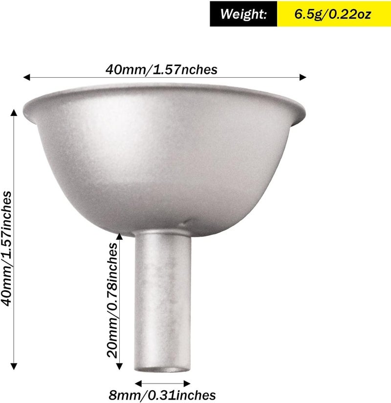 SILVERANT Ultralight Titanium Funnel - Easy Pouring Liquid Filling Hip Flask Funnel for Liquor, Wine, & Spirits - Image 2